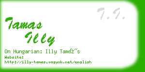 tamas illy business card